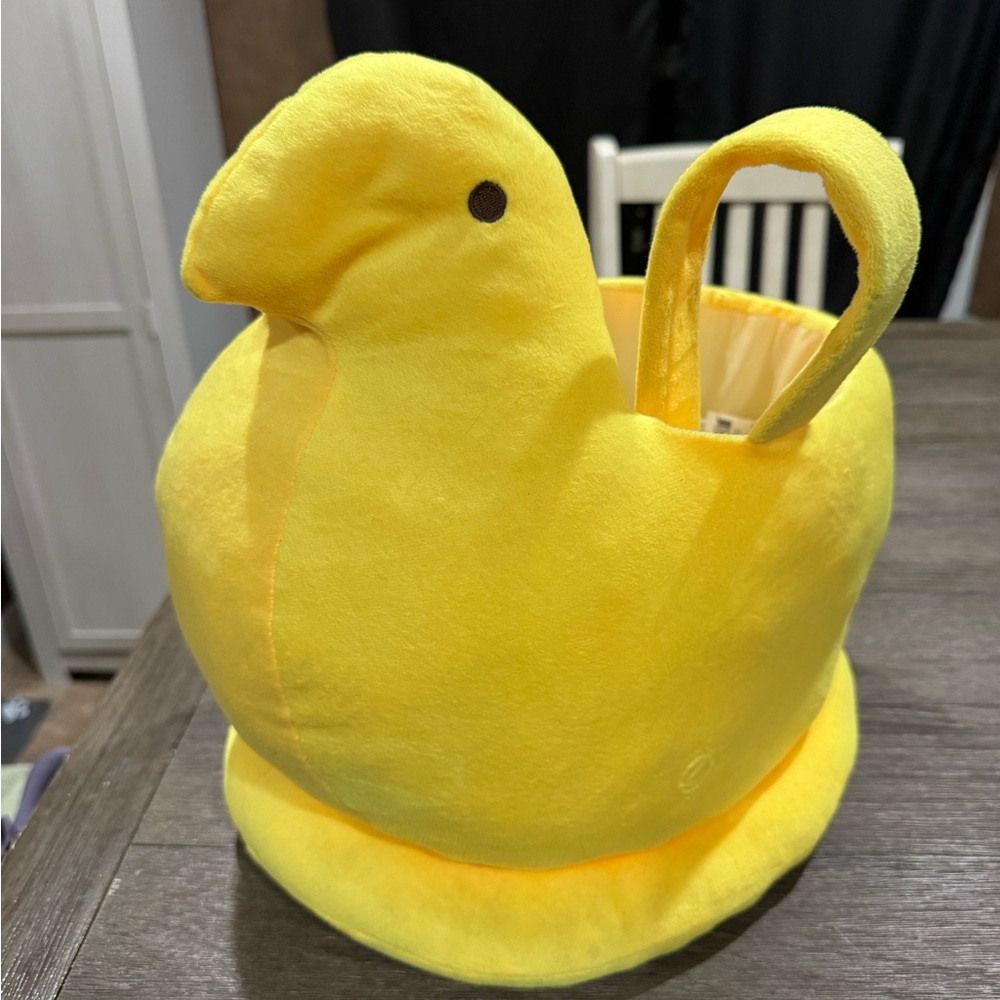 Yellow Plush Peep Basket